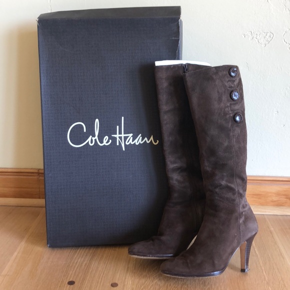 Cole Haan Aliya Air Boot Dark Chocolate suede - Picture 2 of 8